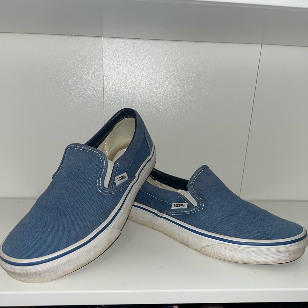 Vans Blue Classic Slip On - Picture 3 of 8